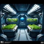 futuristic spaceship interior